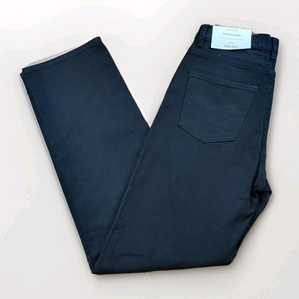 & Other Stories Black Jeans Womens Slim 25×30 High Waist Stretch